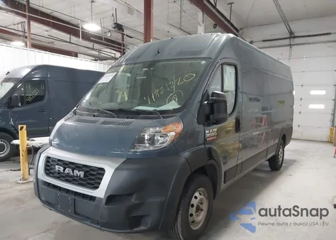 2019 Ram Promaster 3500 Cargo Van High Roof 159 Wb Ext z USA, uszkodzony, nr VIN 3C6URVJG8KE558809